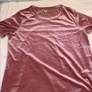 Pink Velour Tee